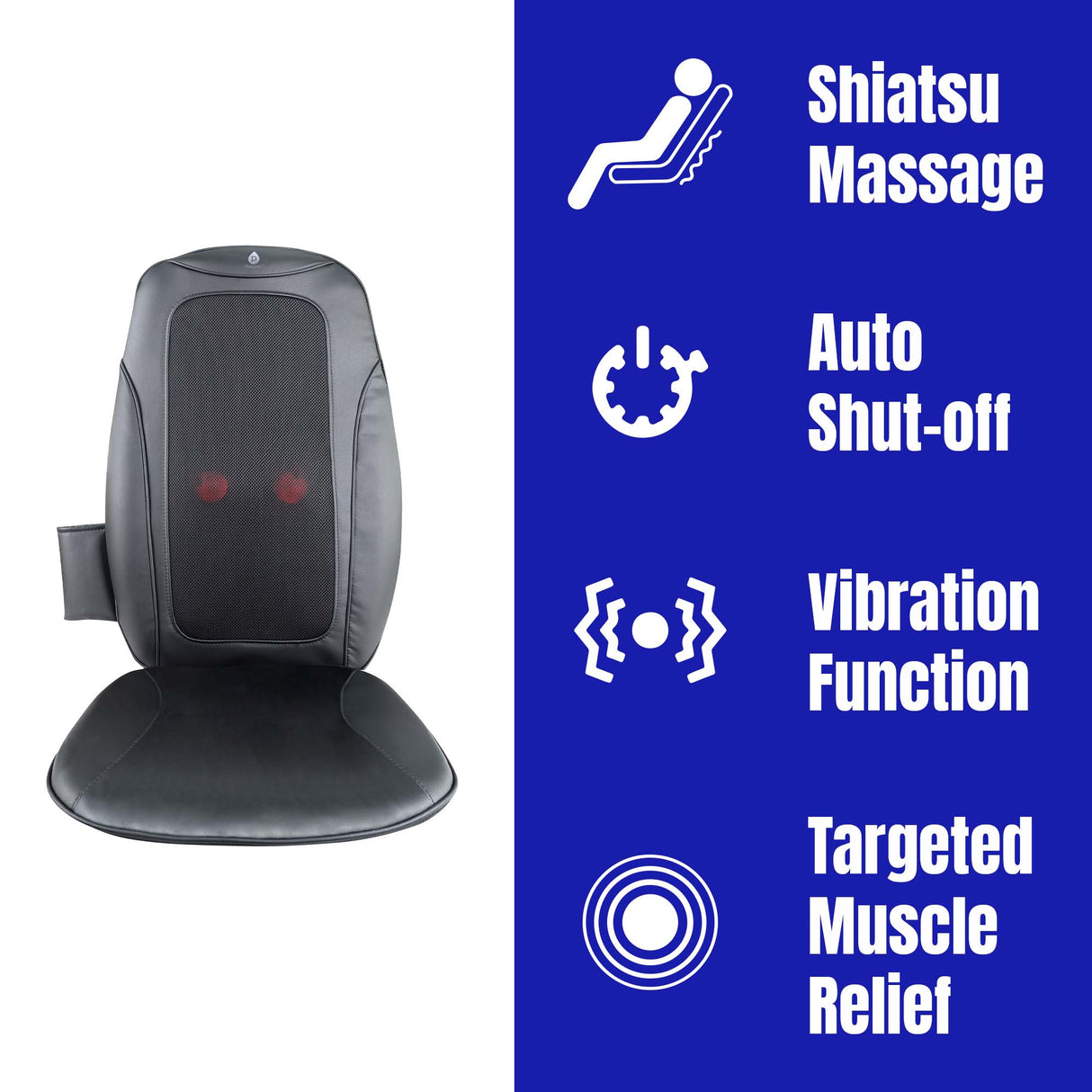 Shiatsu Chair Massager with Vibration – Ultimate Relaxation from Pursonic