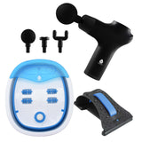 Head-to-Toe Relaxation Bundle: Massage Gun, Neck & Shoulder Stretcher, Foot Massager from Pursonic