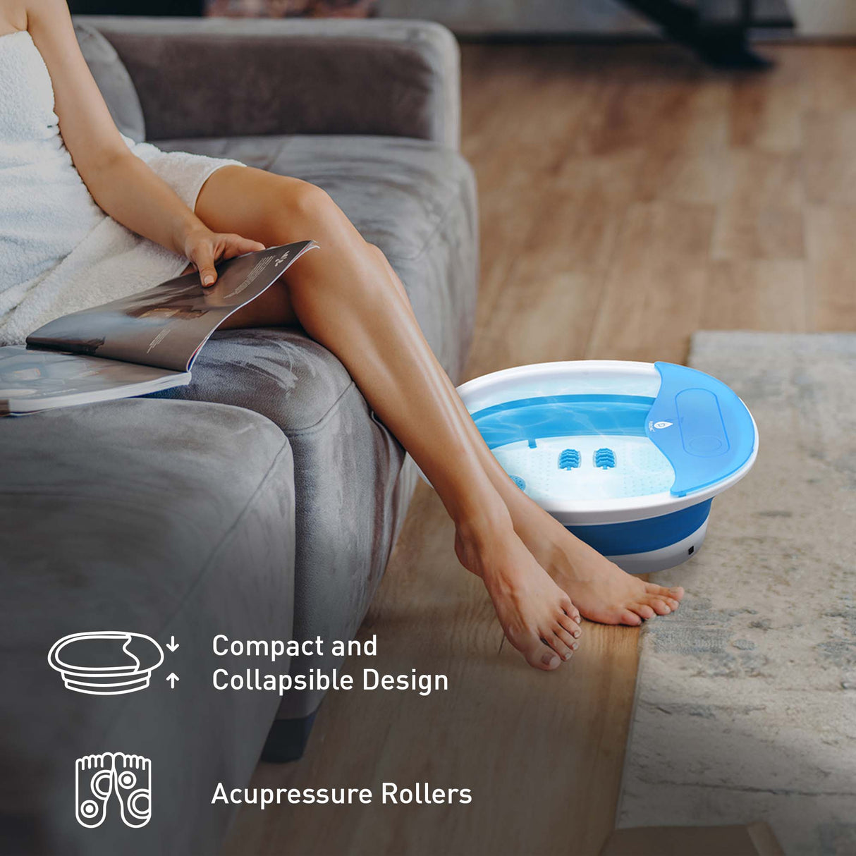 Head-to-Toe Relaxation Bundle: Massage Gun, Neck & Shoulder Stretcher, Foot Massager from Pursonic