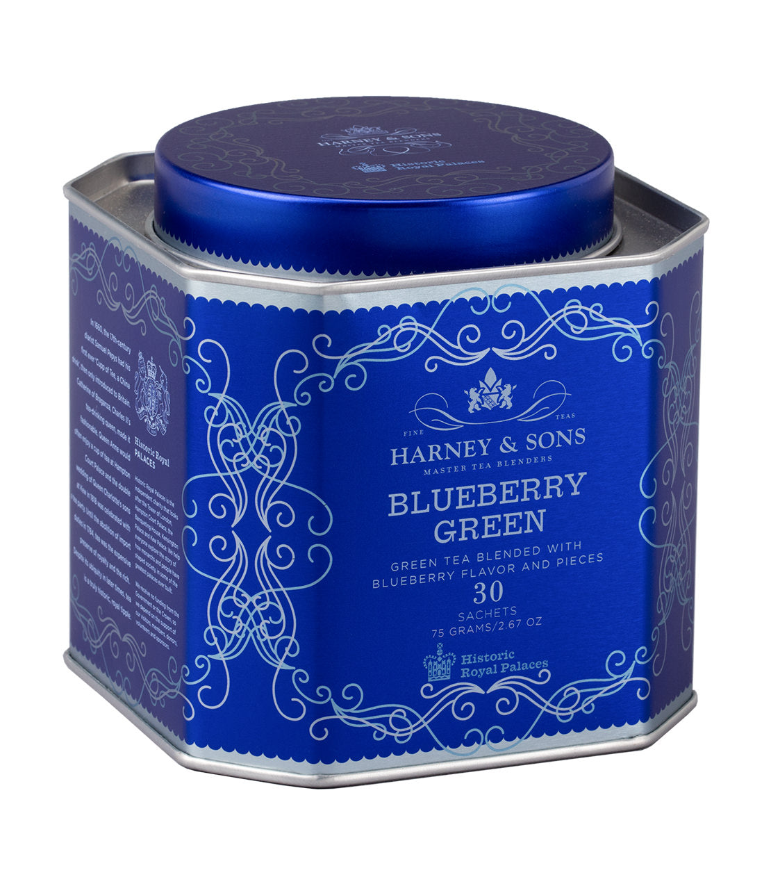 Blueberry Green, HRP Tin of 30 Sachets from Harney & Sons Fine Teas