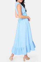 Sienna Sleeveless Tie Neck Midi Dress from Gibsonlook