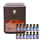 Himalayan Salt Diffuser & 14 Pack Essential Oils Set from Pursonic
