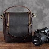 The Calista | Small Leather Camera Bag - Leather Camera Lens Case from STEEL HORSE LEATHER