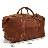 The Eira Duffle Bag | Vintage Leather Weekender from STEEL HORSE LEATHER