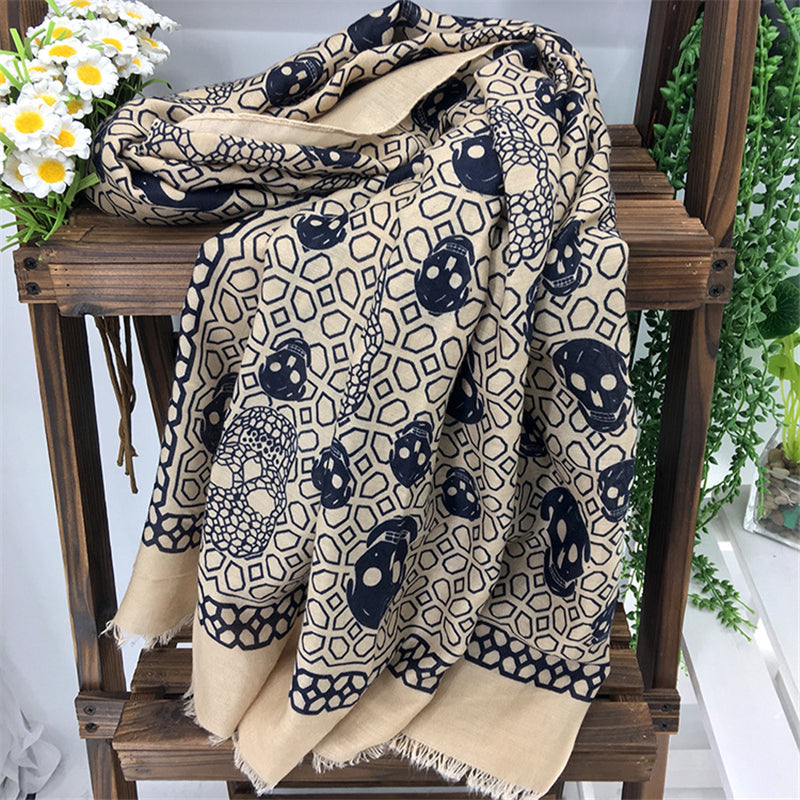 Zapps Printed Skulls Scarf from Zapps Clothing