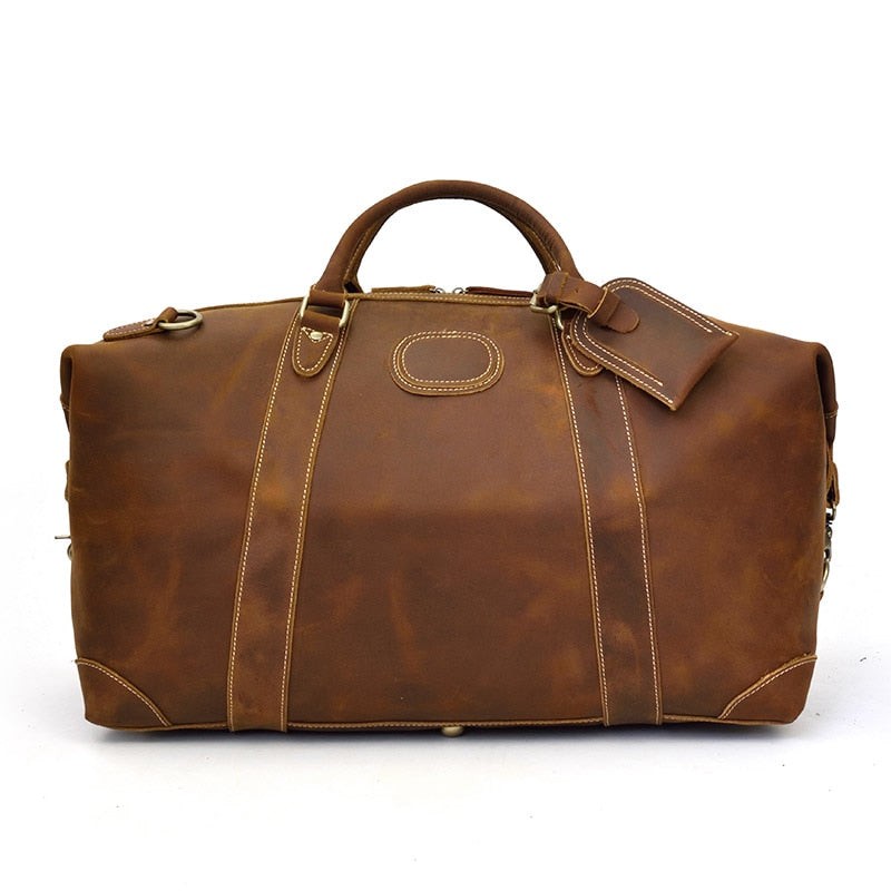 The Eira Duffle Bag | Vintage Leather Weekender from STEEL HORSE LEATHER