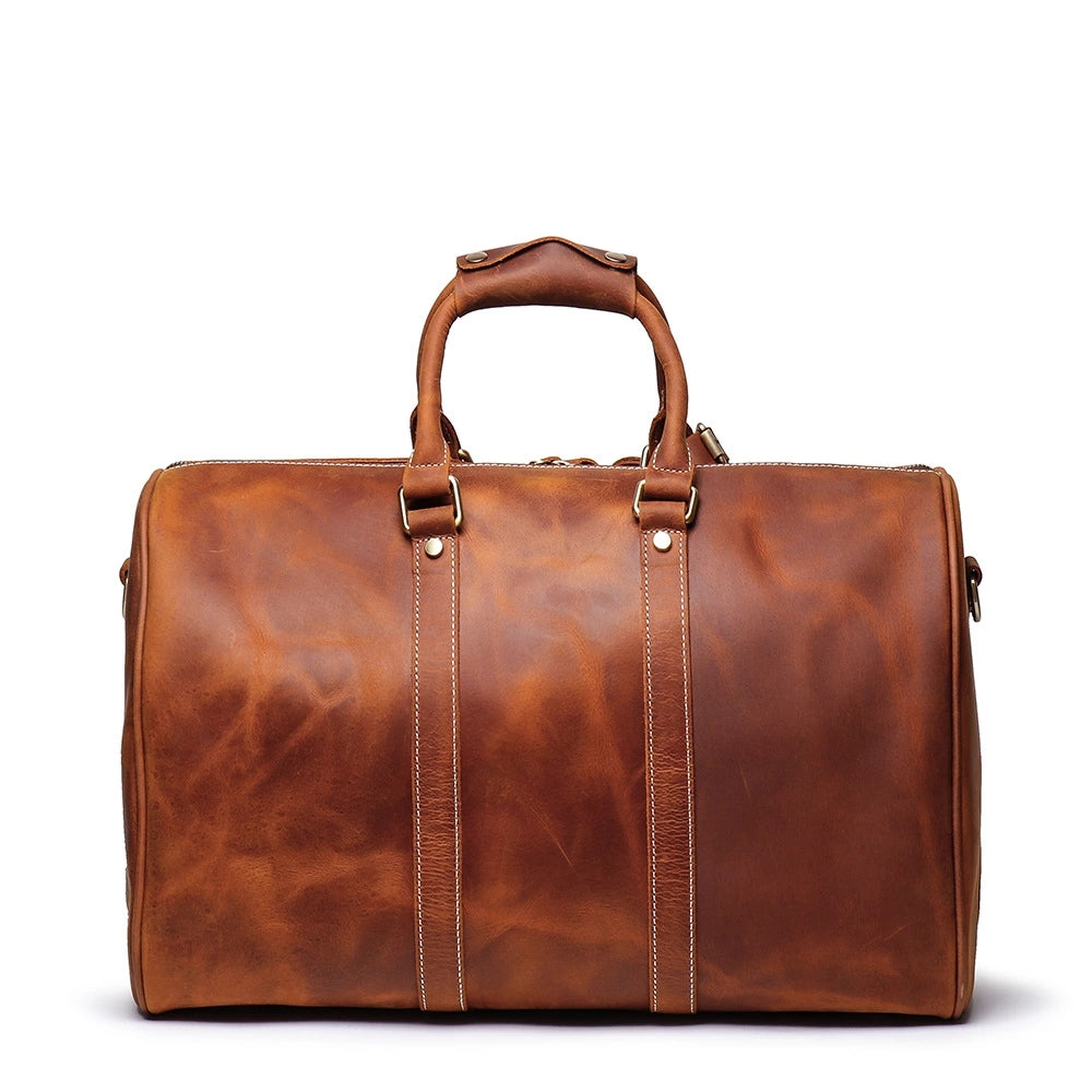 The Brandt Weekender | Small Leather Duffle Bag from STEEL HORSE LEATHER