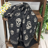 Zapps Printed Skulls Scarf from Zapps Clothing