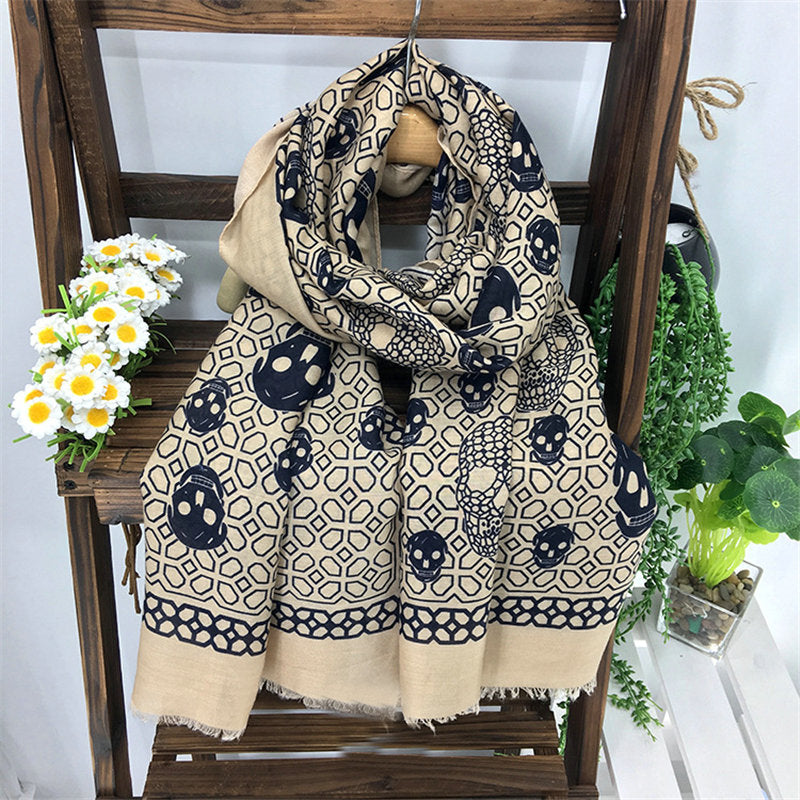 Zapps Printed Skulls Scarf from Zapps Clothing
