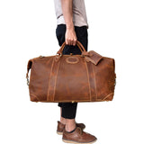 The Eira Duffle Bag | Vintage Leather Weekender from STEEL HORSE LEATHER