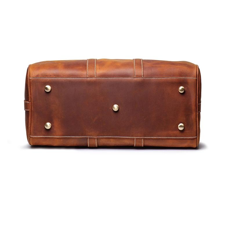 The Brandt Weekender | Small Leather Duffle Bag from STEEL HORSE LEATHER