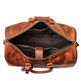 The Brandt Weekender | Small Leather Duffle Bag from STEEL HORSE LEATHER