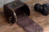 The Calista | Small Leather Camera Bag - Leather Camera Lens Case from STEEL HORSE LEATHER