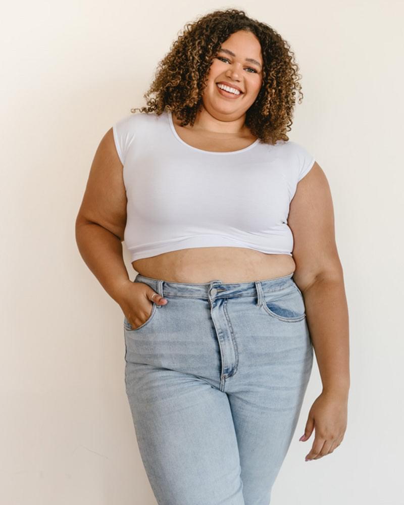 Classic Basic Cap Sleeve from HALFTEE Layering Fashions