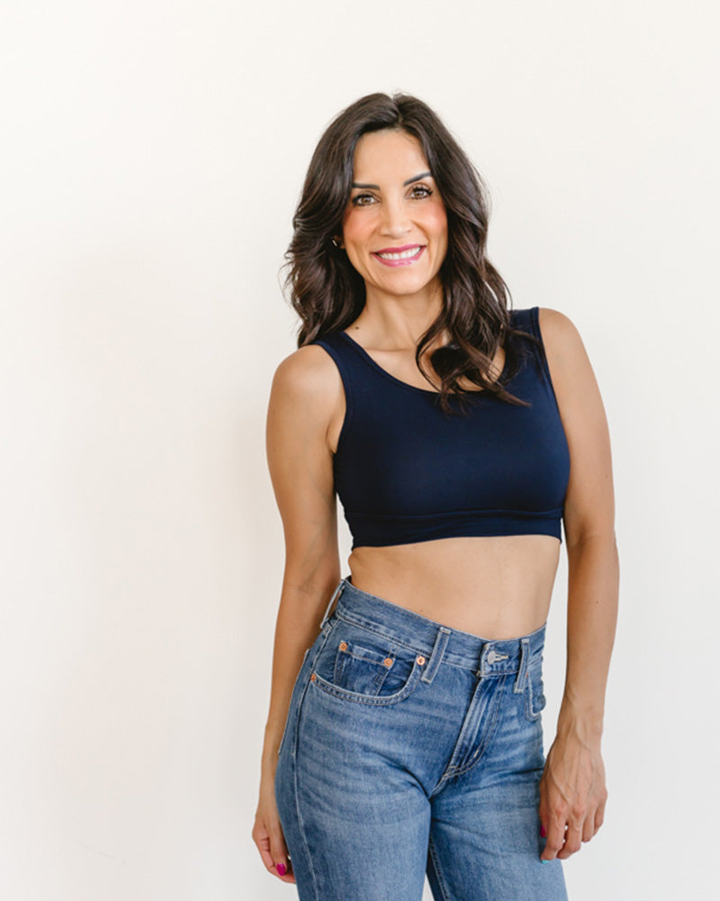 Classic Wide Strap Tank Halftee from HALFTEE Layering Fashions