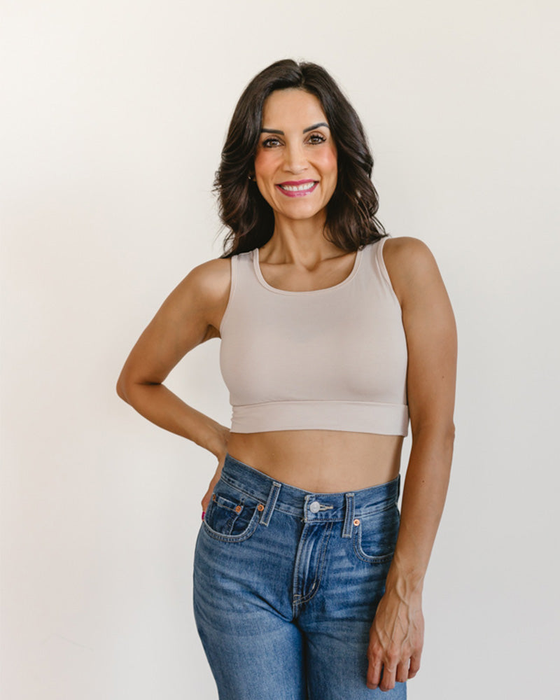 Classic Wide Strap Tank Halftee from HALFTEE Layering Fashions