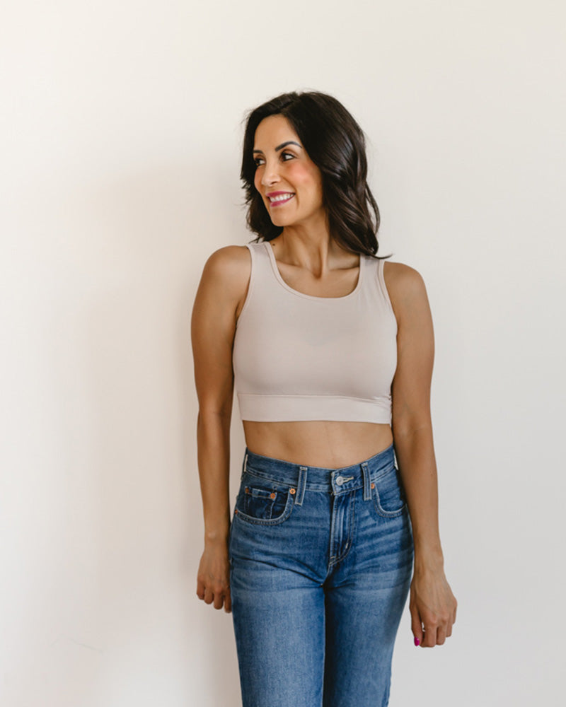 Classic Wide Strap Tank Halftee from HALFTEE Layering Fashions