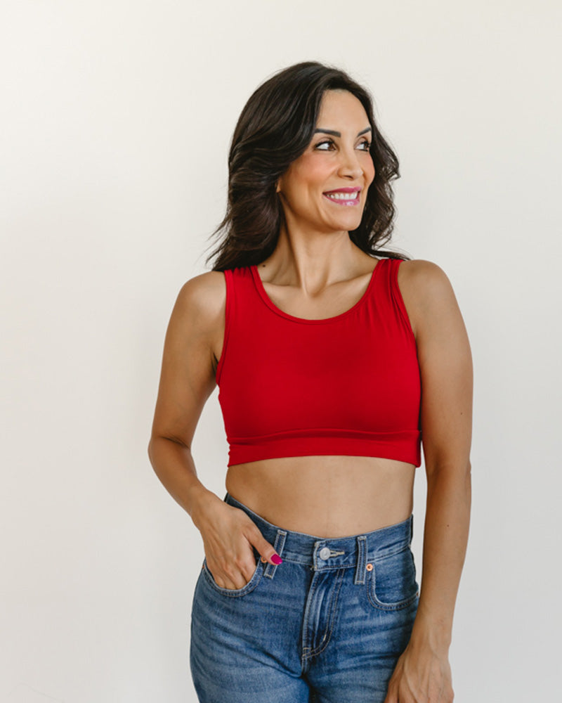 Classic Wide Strap Tank Halftee from HALFTEE Layering Fashions