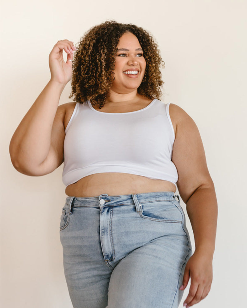 Classic Wide Strap Tank Halftee from HALFTEE Layering Fashions