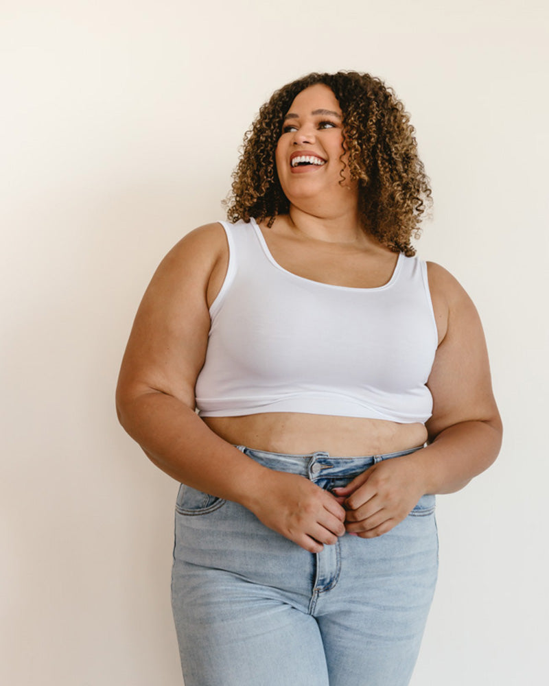 Classic Wide Strap Tank Halftee from HALFTEE Layering Fashions