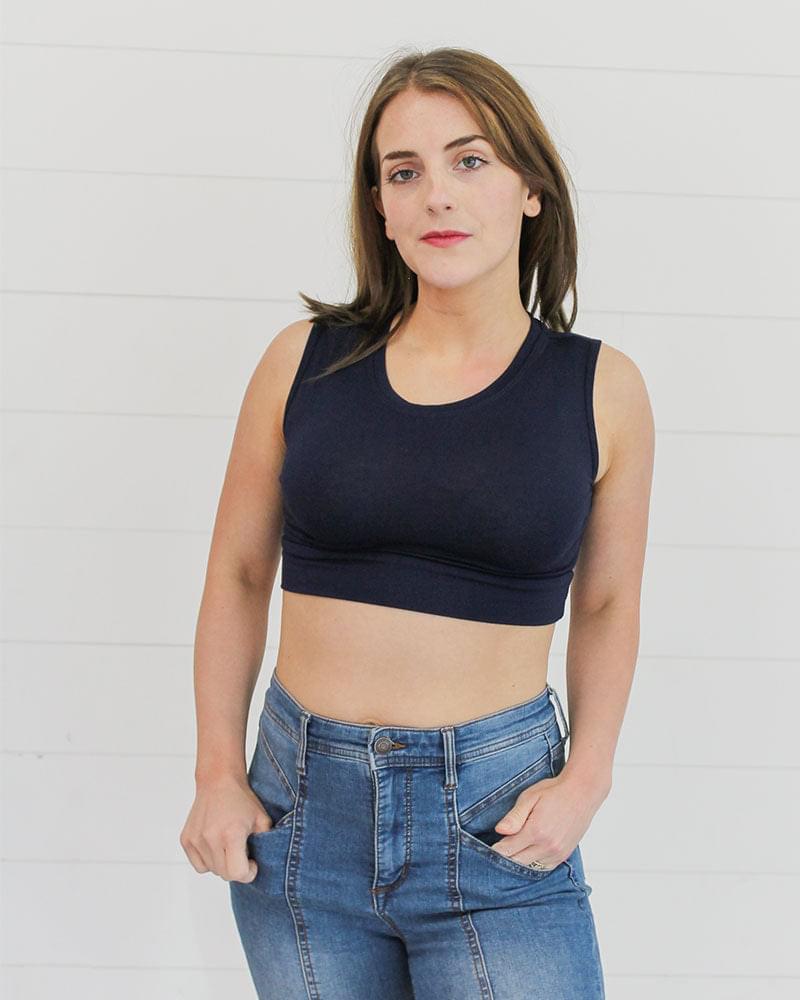 Crew Neck Tank Halftee from HALFTEE Layering Fashions