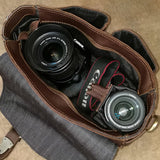 The Faust Leather Camera Bag | Crossbody Vintage Camera Messenger Bag from STEEL HORSE LEATHER