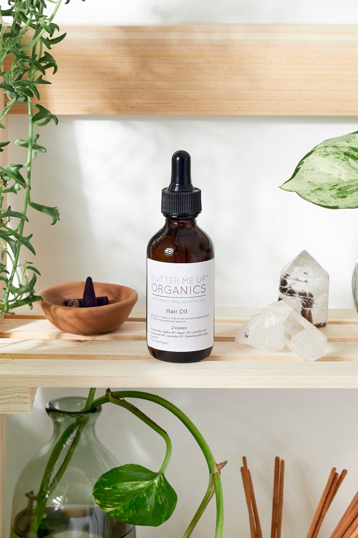 Organic Hair Oil Repair Healthy Hair from Butter Me Up Organics