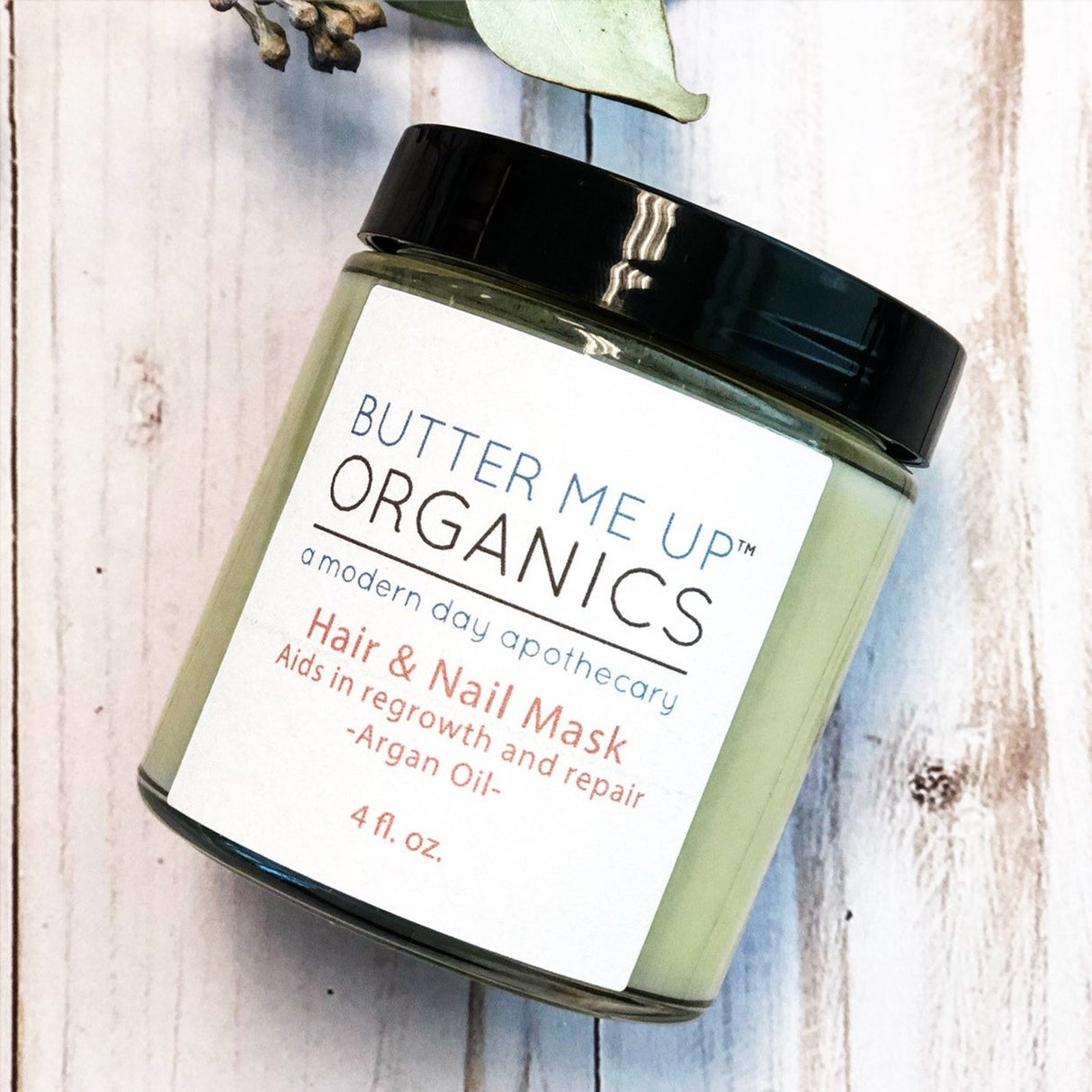 Hair & Nail Mask for long hair growth and healthy nails from Butter Me Up Organics