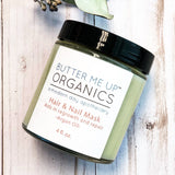 Hair & Nail Mask for long hair growth and healthy nails from Butter Me Up Organics