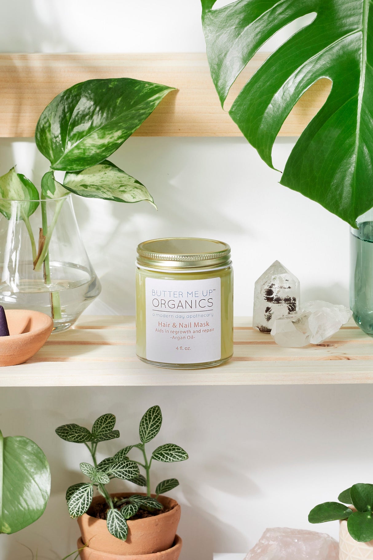 Hair & Nail Mask for long hair growth and healthy nails from Butter Me Up Organics