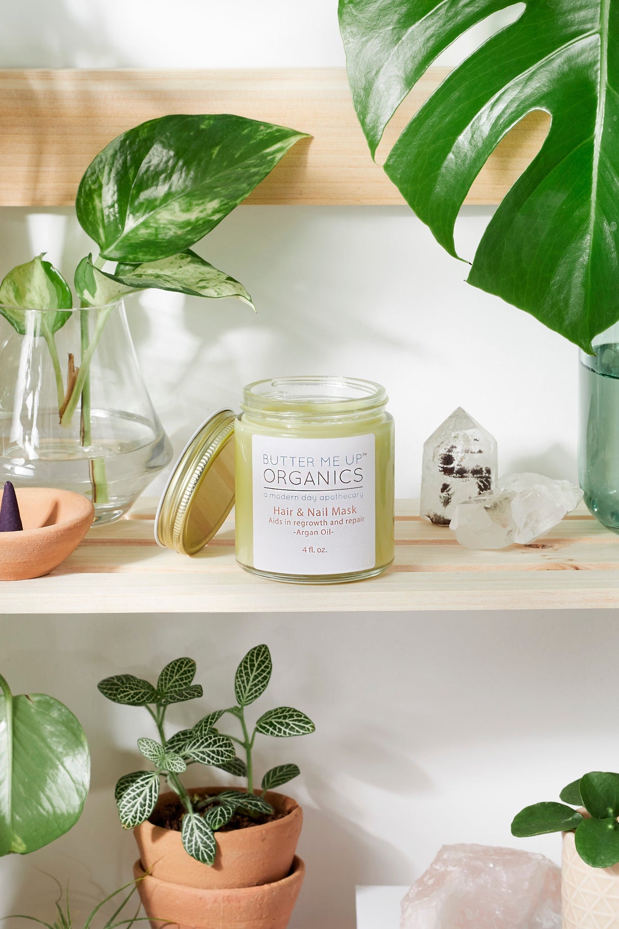 Hair & Nail Mask for long hair growth and healthy nails from Butter Me Up Organics