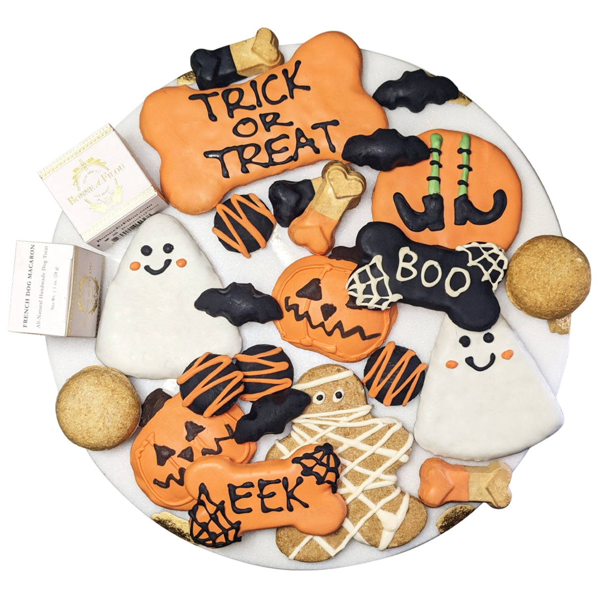 Halloween Themed Dog Treats Gift Box from Bonne et Filou