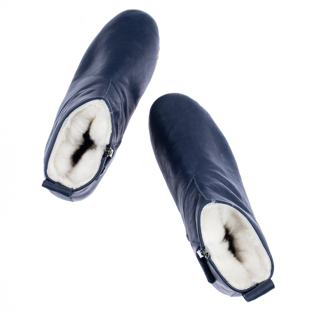 Women's Navy Boots from Atlantis Handmade Shoes