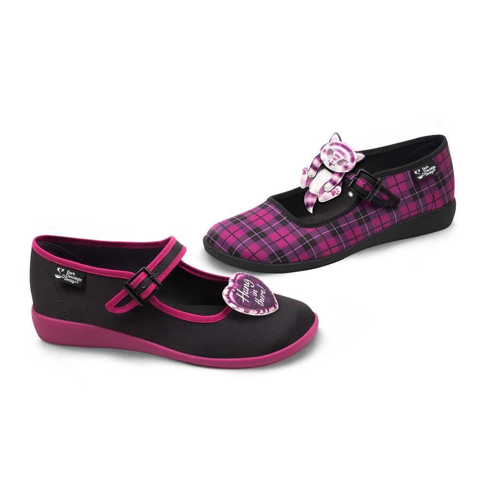 Chocolaticas® Hang In There Women's Mary Jane Flat from Hot Chocolate Design