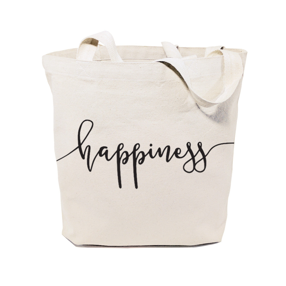 Happiness Cotton Canvas Tote Bag from The Cotton & Canvas Co.