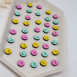 Happy Face Studs - 3 Colors Available from LE CHIC MIAMI