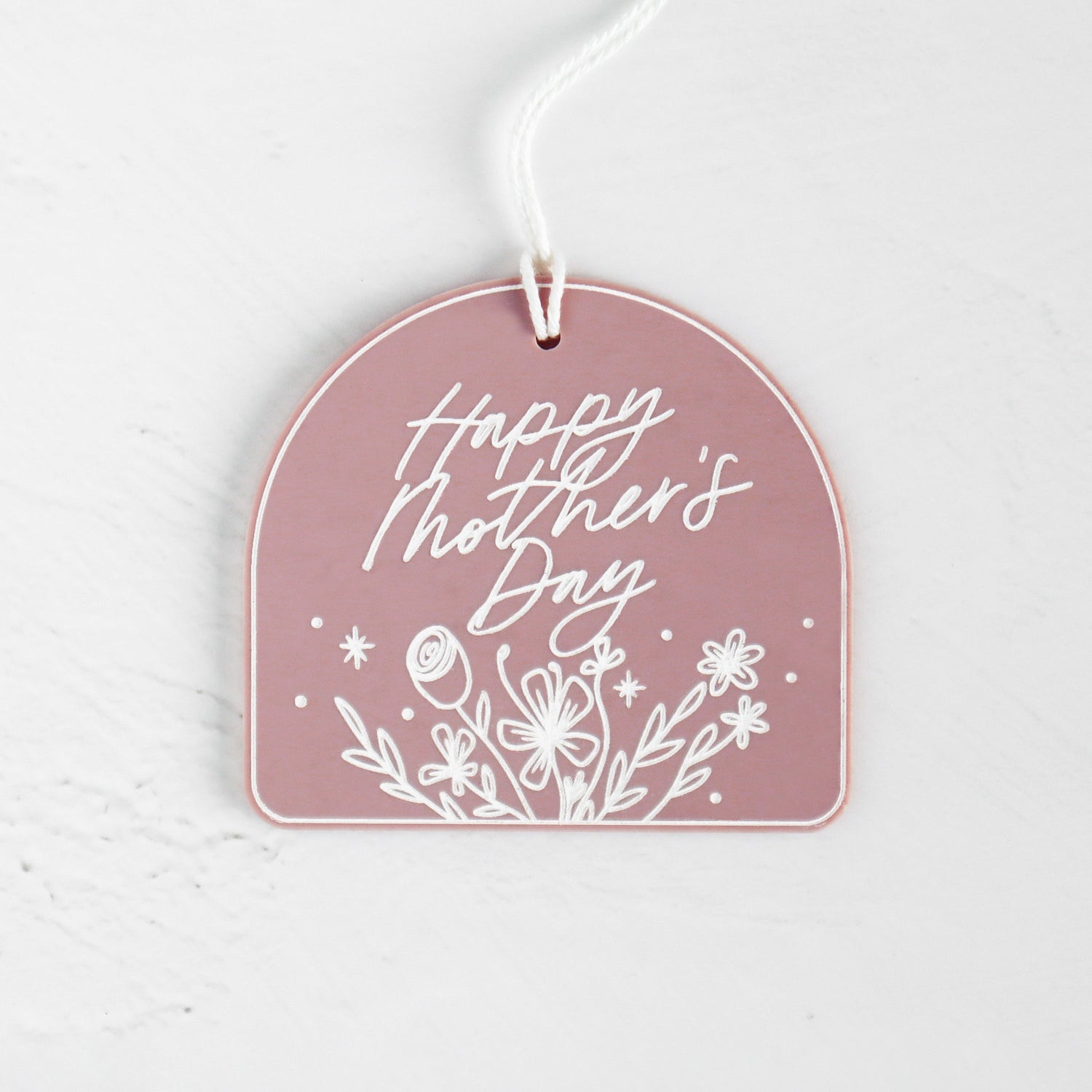 Happy Mother's Day Acrylic Gift Tag from The Cotton & Canvas Co.
