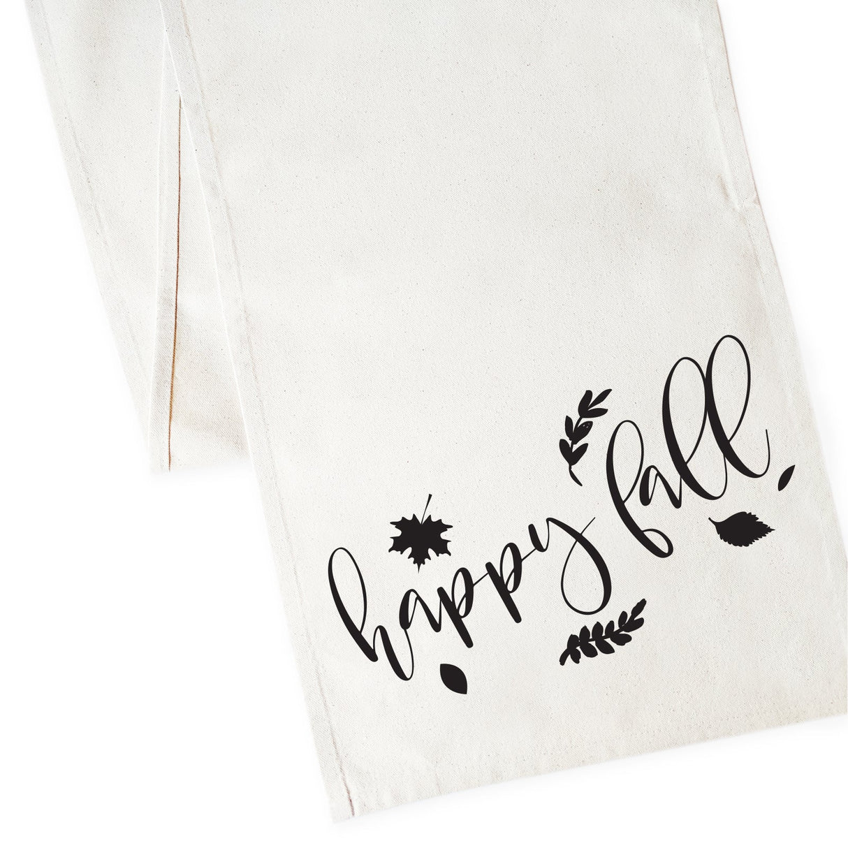 Happy Fall Canvas Table Runner from The Cotton & Canvas Co.