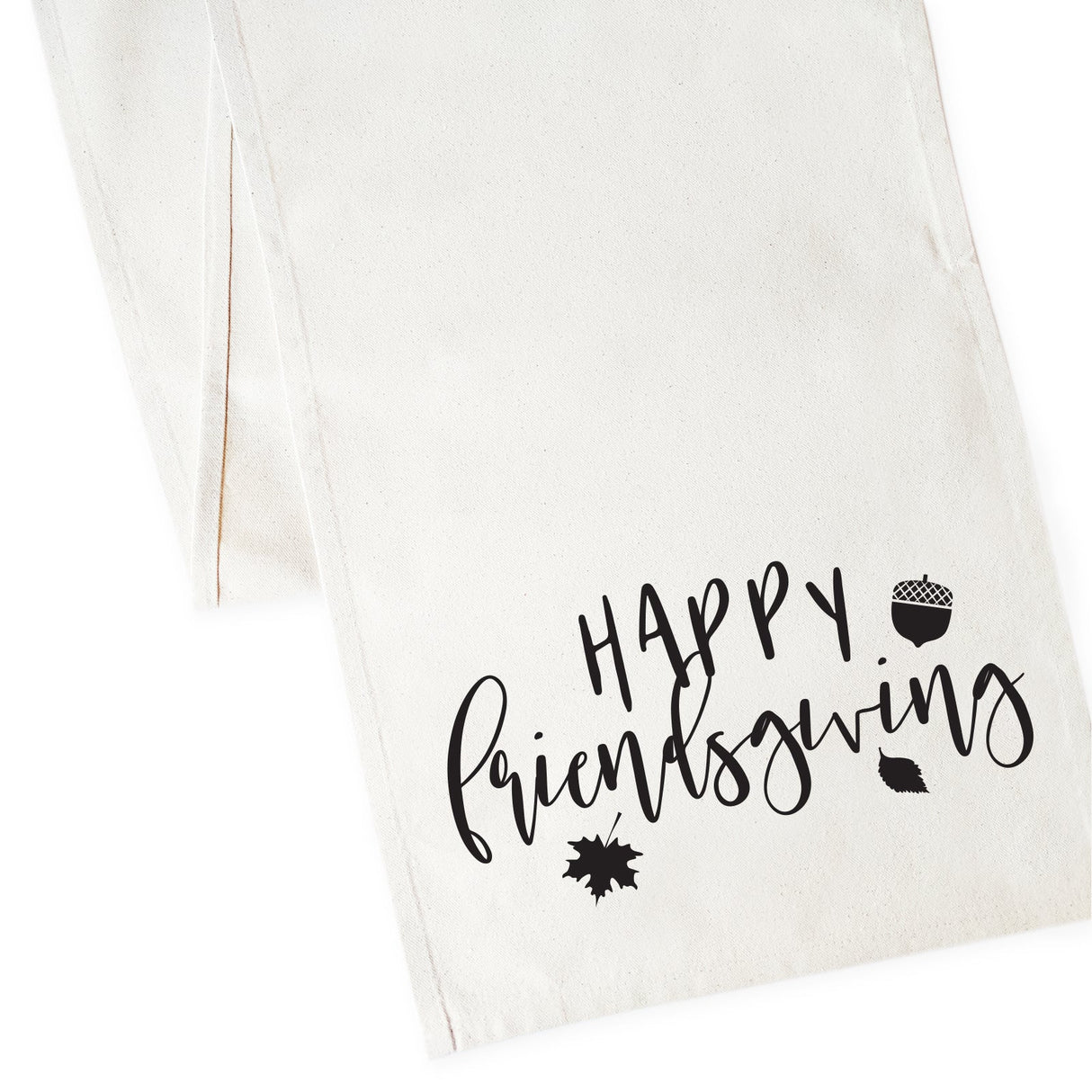 Happy Friendsgiving Canvas Table Runner from The Cotton & Canvas Co.