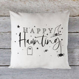 Happy Haunting Cotton Canvas Halloween Pillow Cover from The Cotton & Canvas Co.