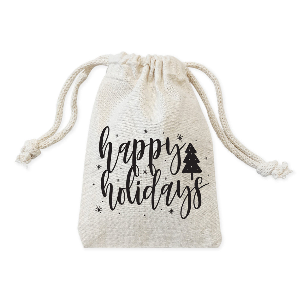 Happy Holidays Christmas Favor Bags, 6-Pack from The Cotton & Canvas Co.