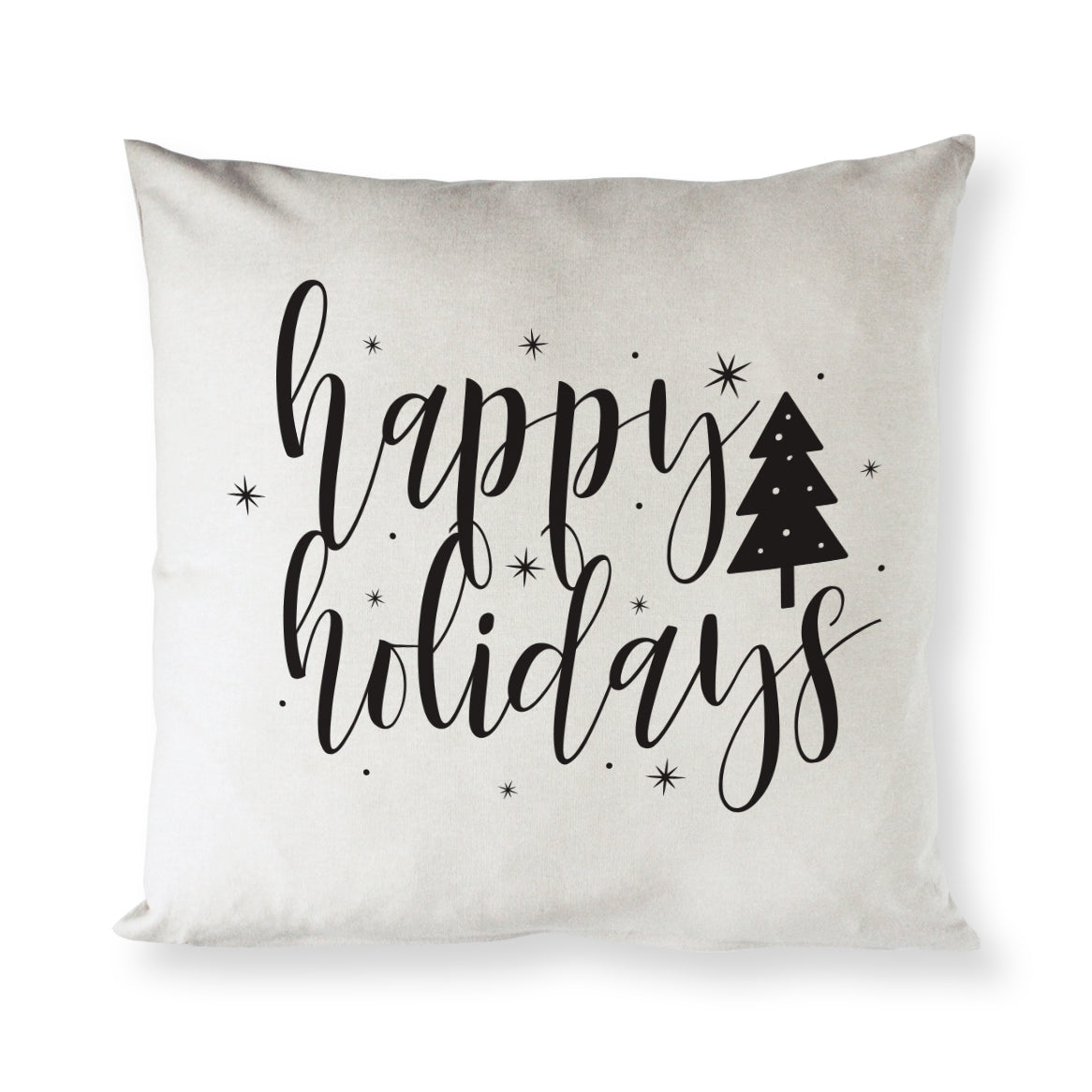 Happy Holidays Christmas Pillow Cover from The Cotton & Canvas Co.