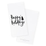Happy Holidays Christmas Kitchen Tea Towel