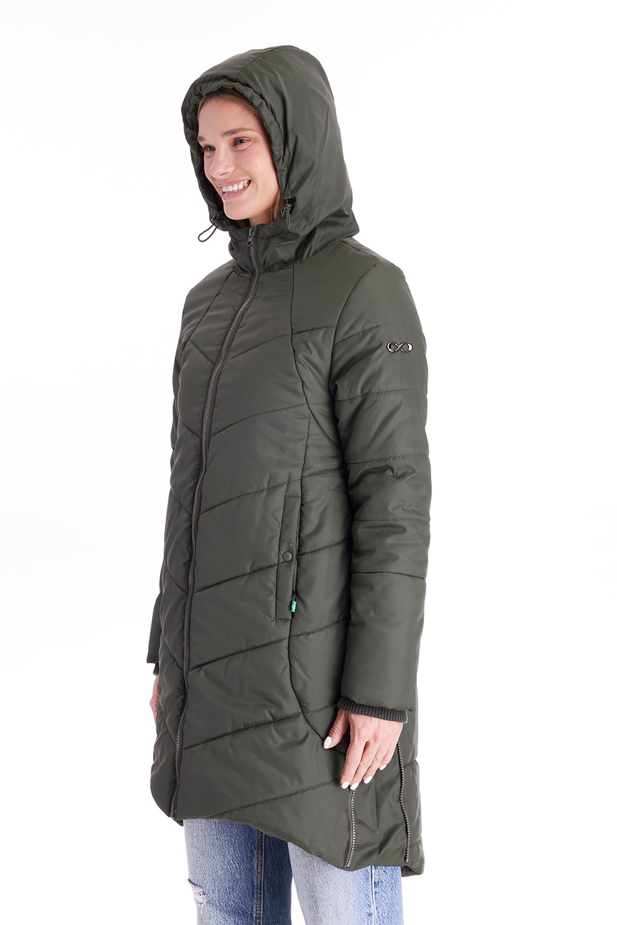 Harper 3 in 1 Maternity Coat Cocoon Mid Thigh From Moderneternity
