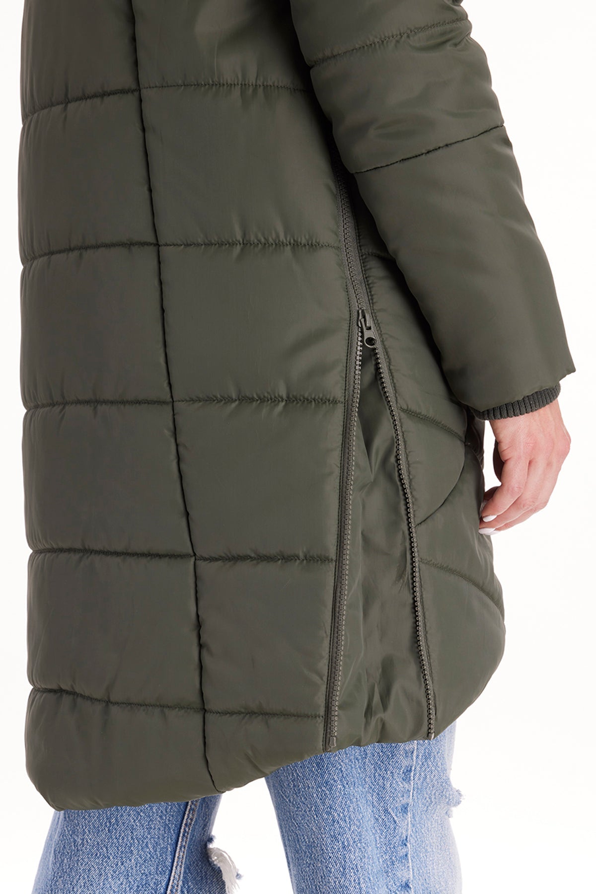Harper 3 in 1 Maternity Coat Cocoon Mid Thigh From Moderneternity