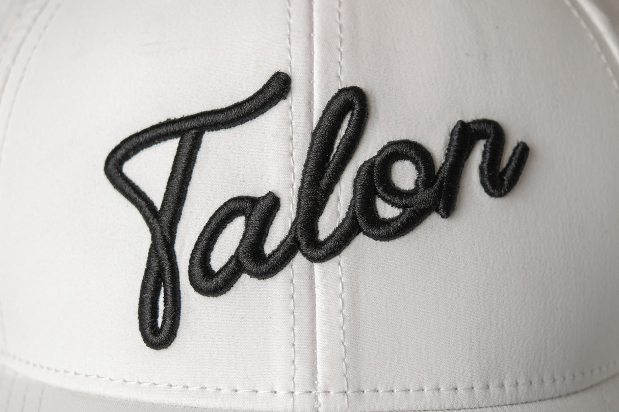 Tour Hat w/ Black Script from Talon Golf LLC