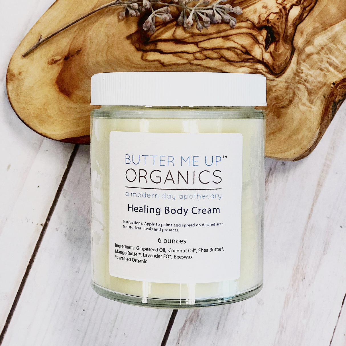 Healing Body Cream / organic body lotion / winter skin / dry skin / deep moisturizer From Butter Me Up Organics