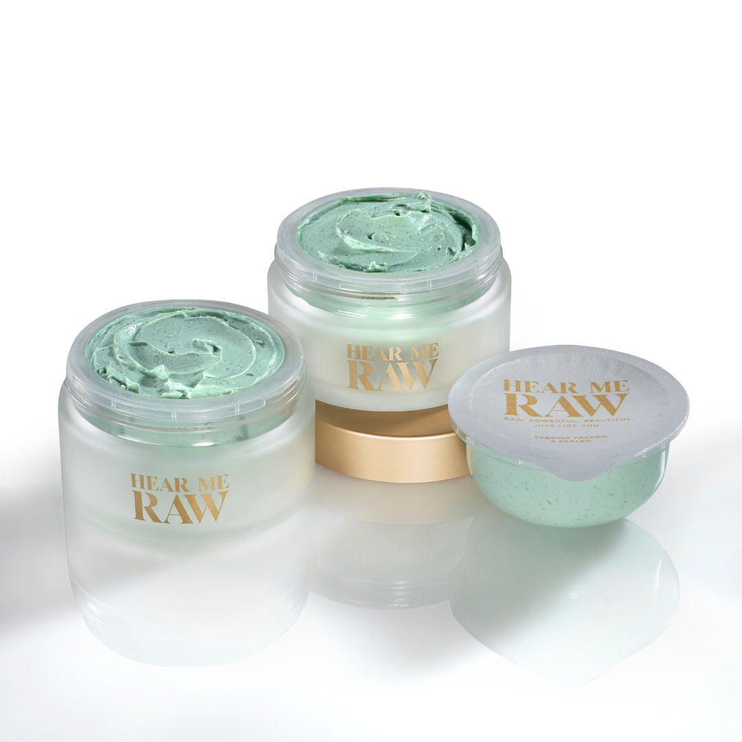 THE CLARIFIER oil-controlling, pore-redusking mask From Hear me Raw