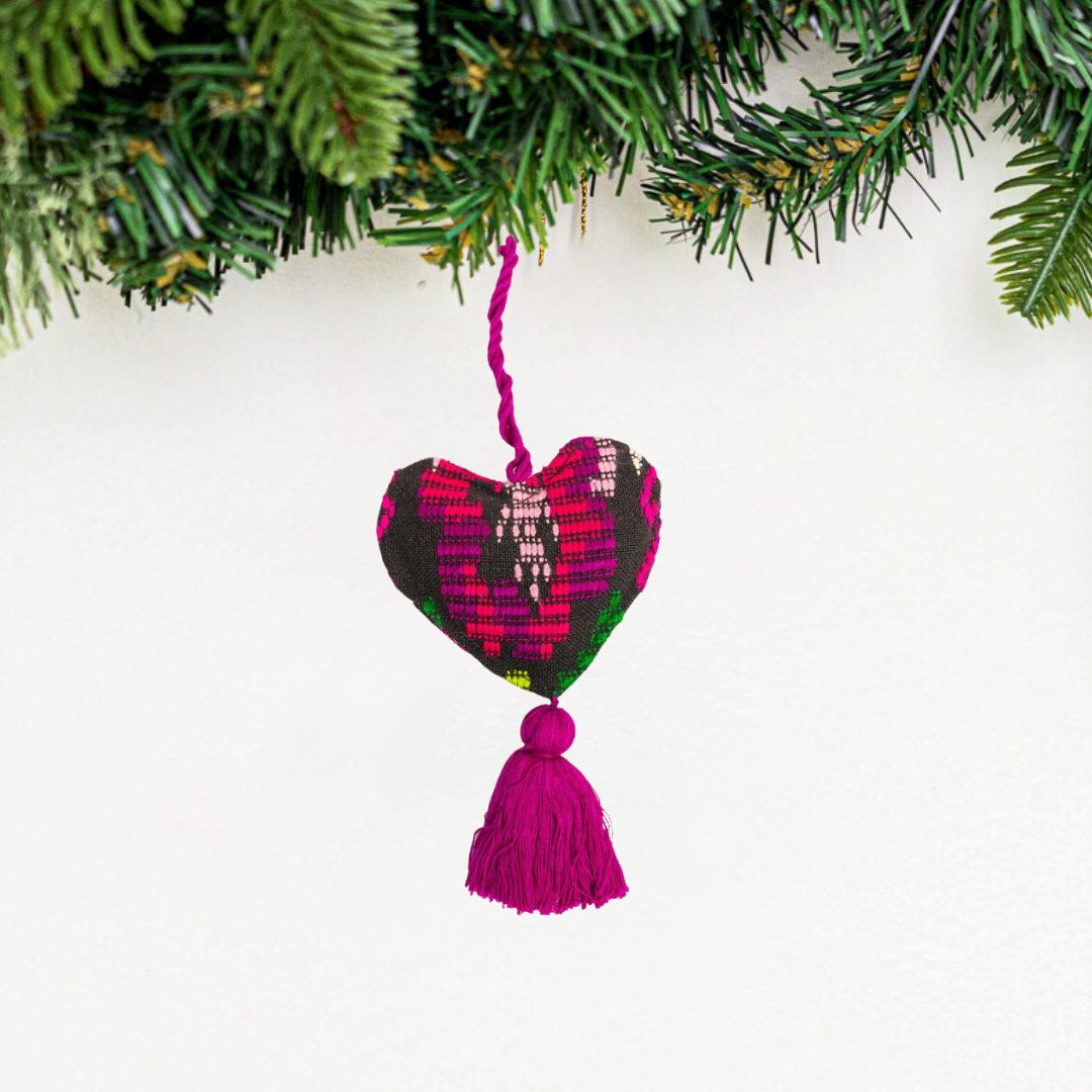 Guatemalan Heart Ornament from Upavim Crafts