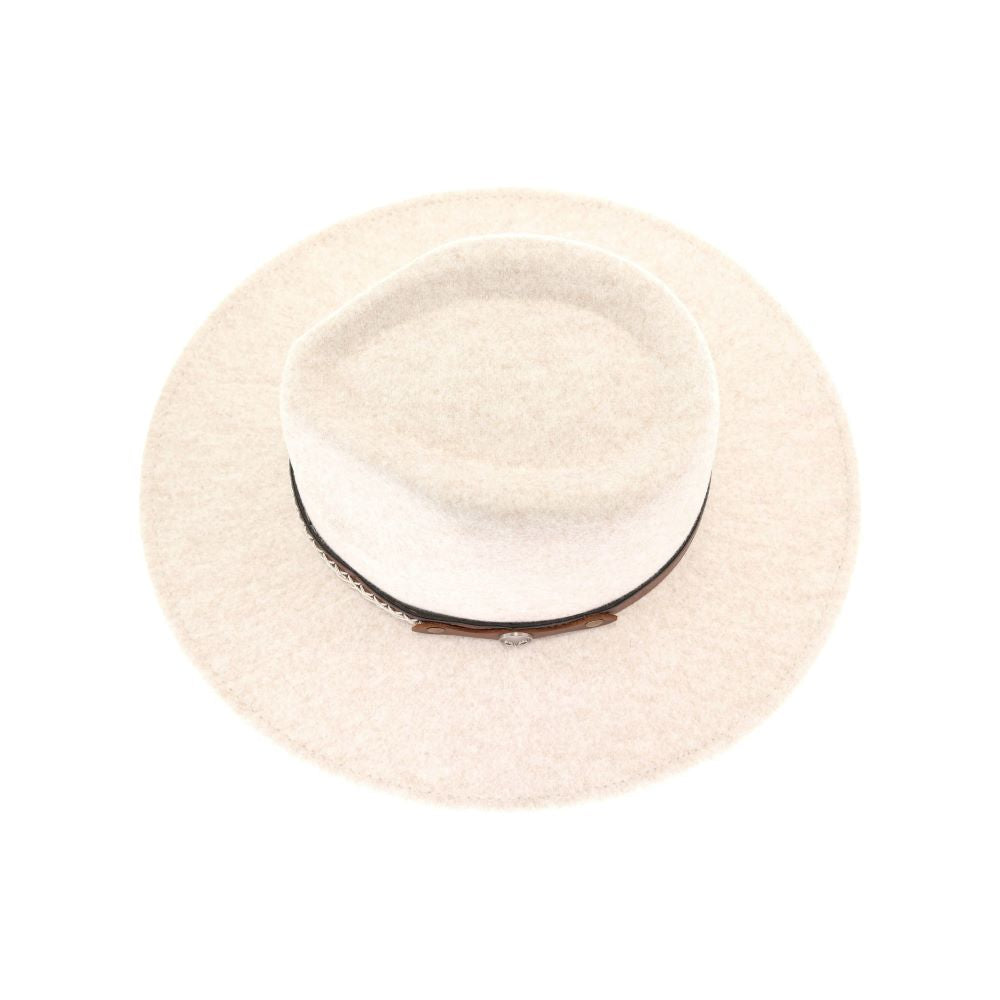 Decorative Trim Band Vegan Fabric C.C Panama HAT from Madeline Love